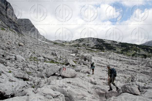 Bergwanderung  zum grossen Tragl im Toten Gebirge