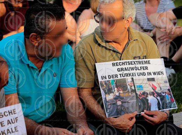 Kundgebung gegen Faschismus in Wien