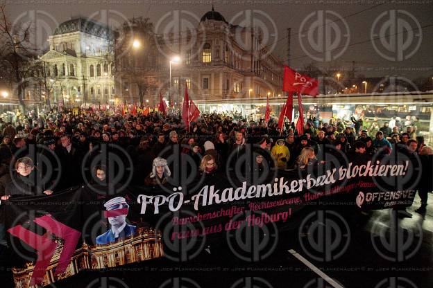 Demos rund um den Akademikerball (WKR-Ball) 2017