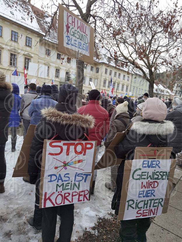 Demo Keine Impfplicht in Graz am 12.12.2021