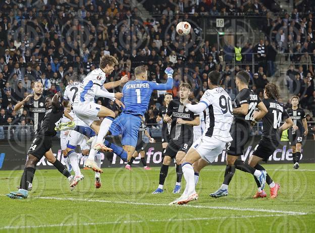 EL SK Sturm vs. Atalanta Bergamo (2:2) am 26.10.2023