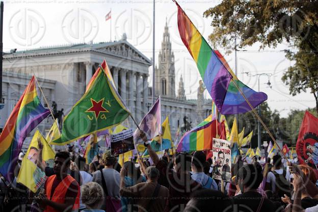 Demo der Kurden in Wien