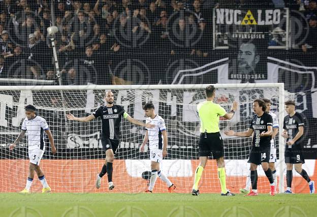 EL SK Sturm vs. Atalanta Bergamo (2:2) am 26.10.2023