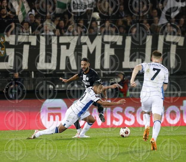 EL SK Sturm vs. Atalanta Bergamo (2:2) am 26.10.2023