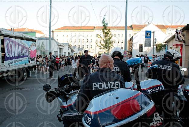 Protestdemo gegen den Identitaeren-Aufmarsch