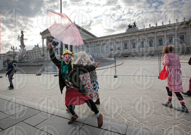 Protest gegen Vermummungsverbot