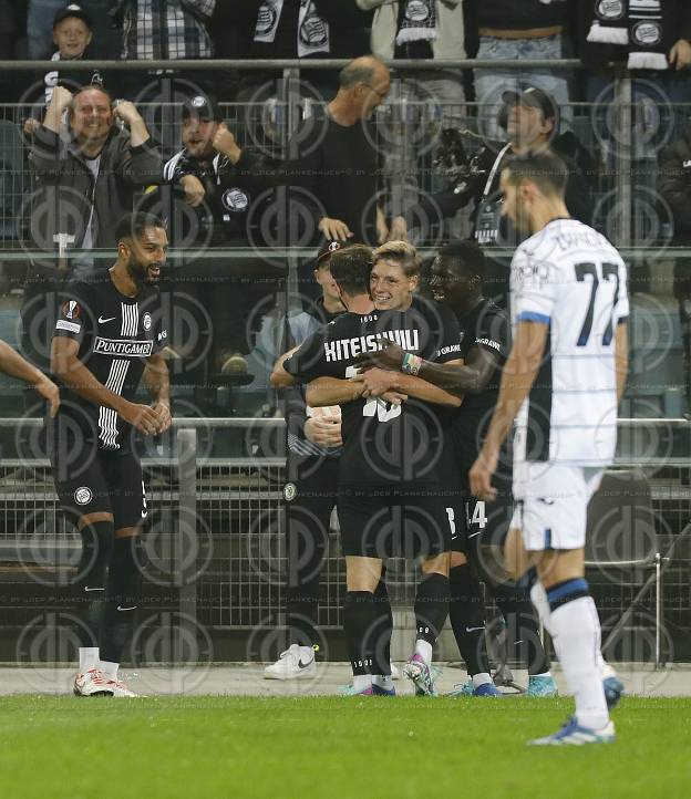 EL SK Sturm vs. Atalanta Bergamo am 26.10.2023