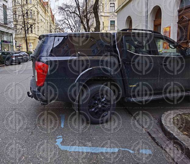 Parken in der Grazer Innenstadt am 21.01.2023