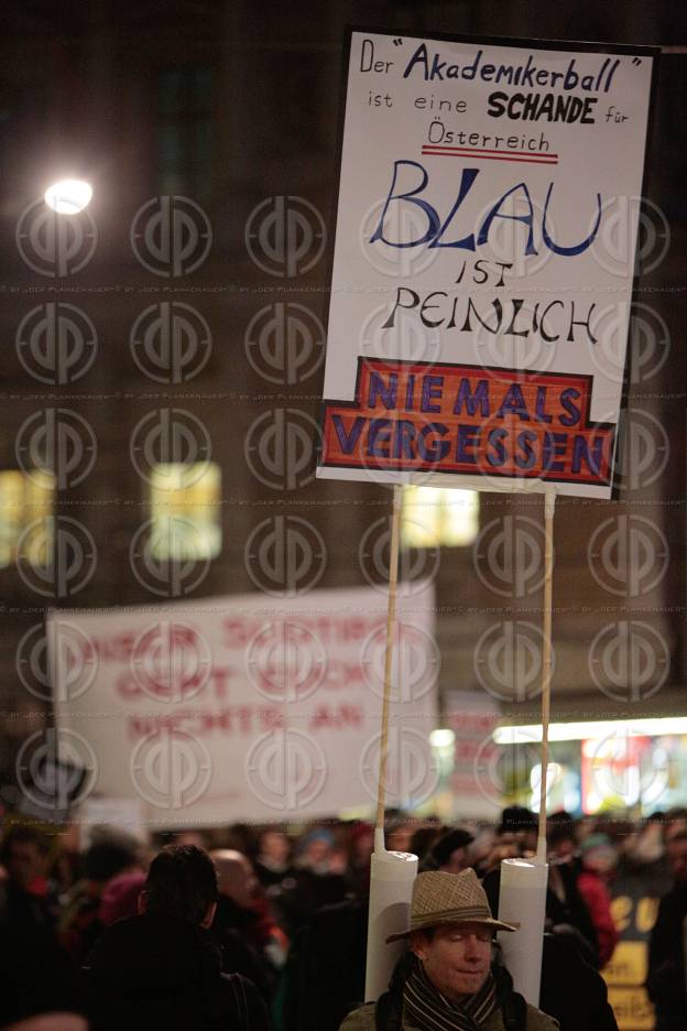 Demos rund um den Akademikerball 2016