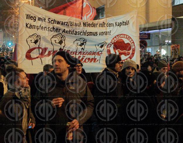 Demos gegen den Akadenikerball 2018