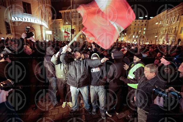 Pegida Demo und Gegendemo