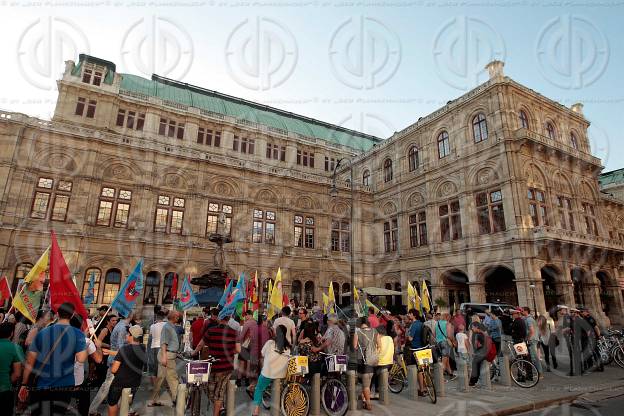 Kundgebung gegen Faschismus in Wien