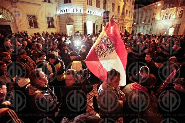 Pegida Demo und Gegendemo