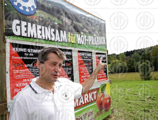 Protest gegen Gemeindezusammenlegungen in der Steiermark