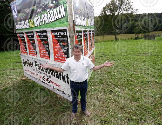 Protest gegen Gemeindezusammenlegungen in der Steiermark