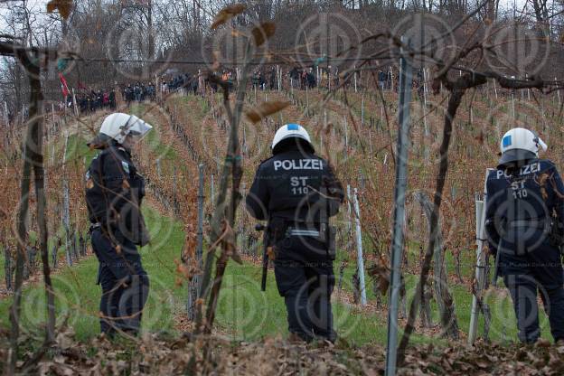 Antifa-Demo und Gegendemo in Spielfeld und Umgebung