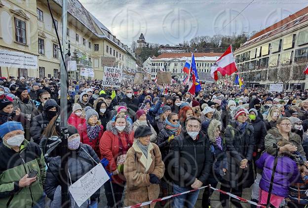 Demo Keine Impfplicht in Graz am 12.12.2021