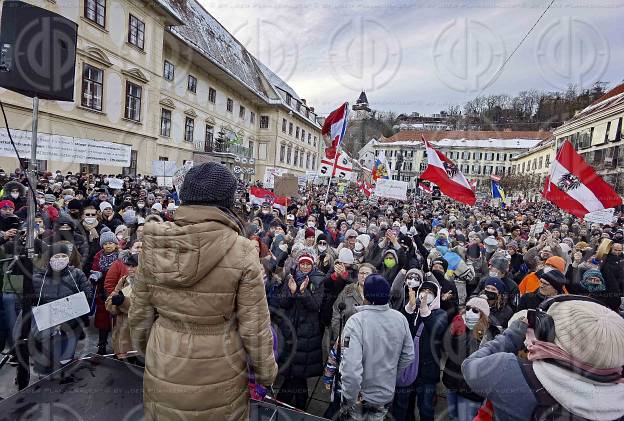 Demo Keine Impfplicht in Graz am 12.12.2021