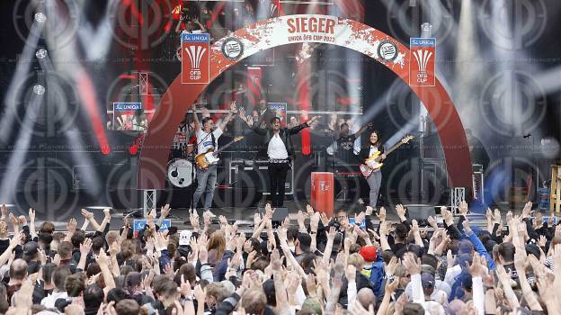 SK Sturm Cupsiegerfeier am Hauptplatz  am 01.05..2023