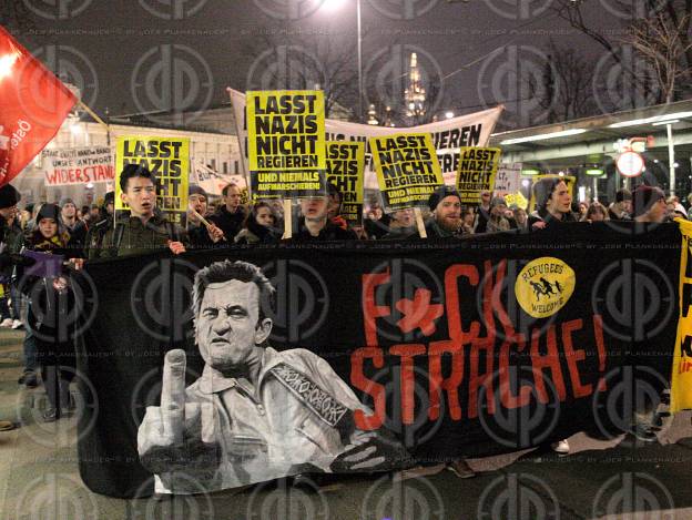 Demos gegen den Akadenikerball 2018