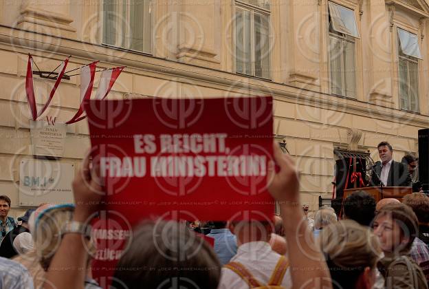 Traiskirchner Protest gegen Asylpolitik