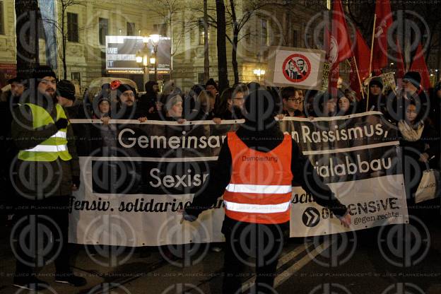 Demos gegen den Akadenikerball 2018