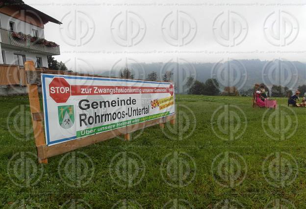 Protest gegen Gemeindezusammenlegungen in der Steiermark