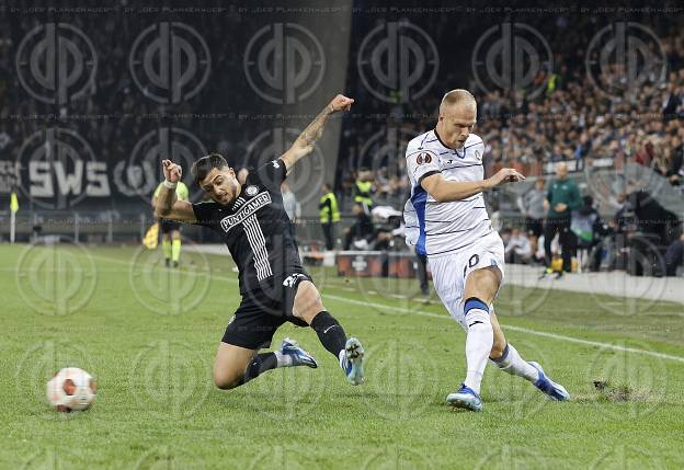 EL SK Sturm vs. Atalanta Bergamo (2:2) am 26.10.2023