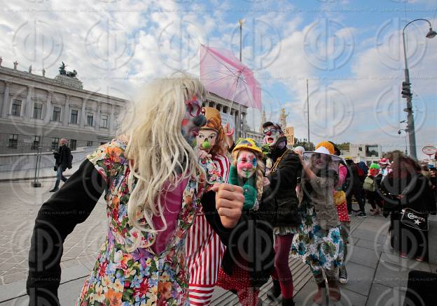 Protest gegen Vermummungsverbot