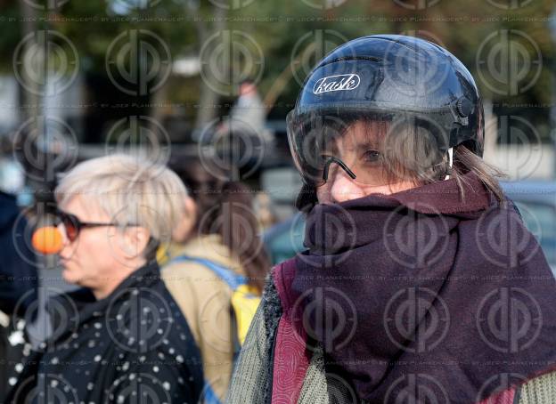 Protest gegen Vermummungsverbot