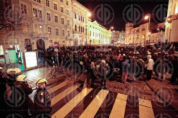 Pegida Demo und Gegendemo