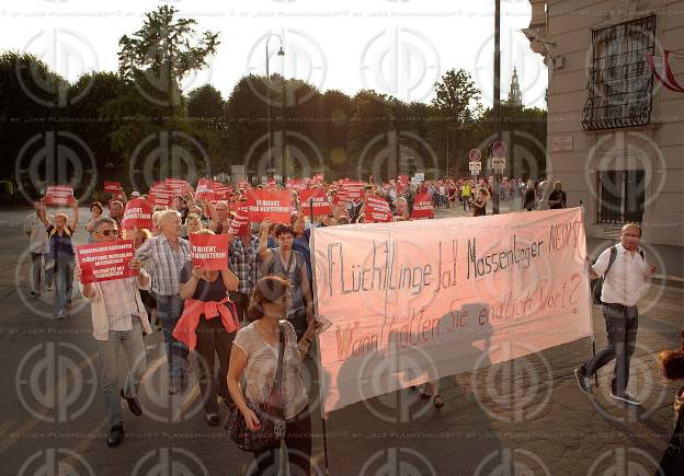 Traiskirchner Protest gegen Asylpolitik