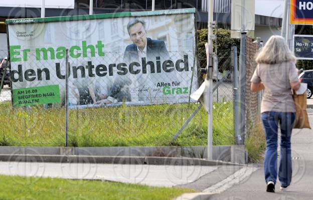 GR-Wahl 2021 Graz - Wahlplakate