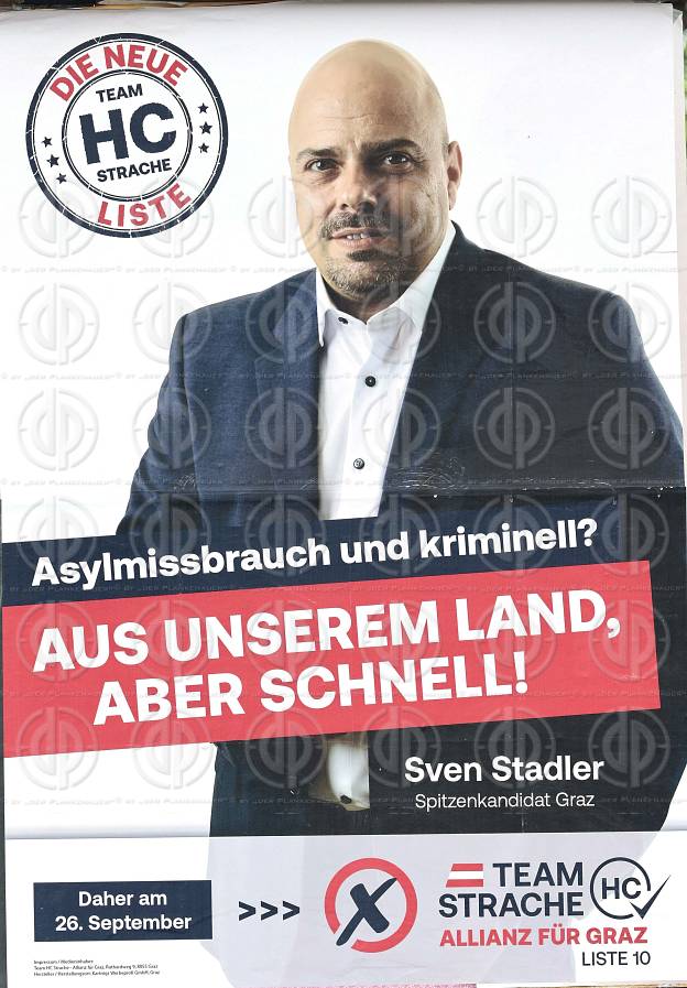 GR-Wahl 2021 Graz - Wahlplakate