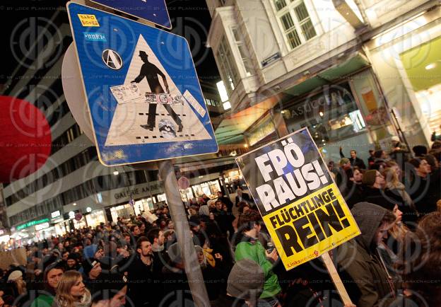 Demos rund um den Akademikerball 2016