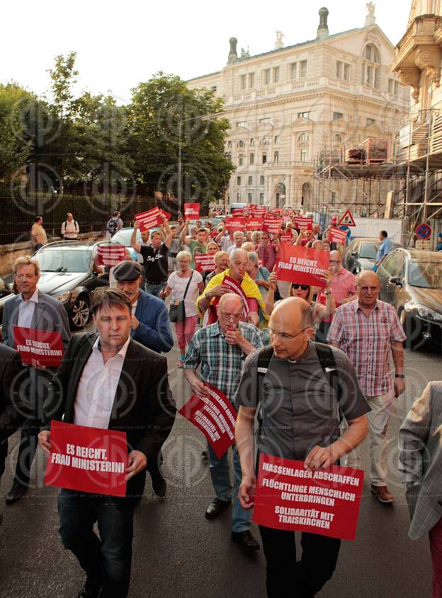 Traiskirchner Protest gegen Asylpolitik