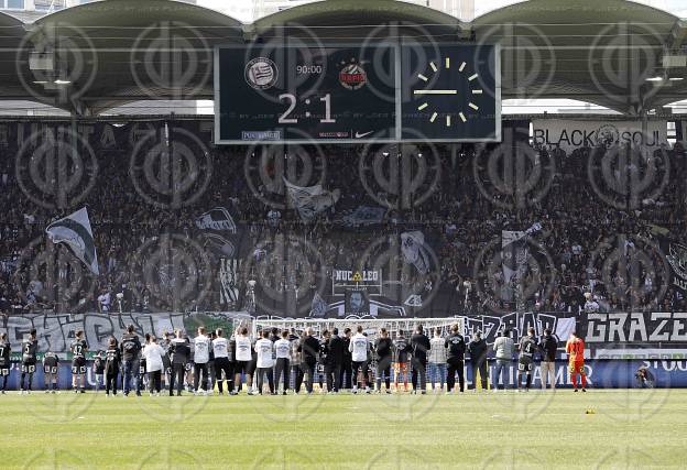 SK Sturm vs. Rapid Wien (2:1) am 17.04.2022